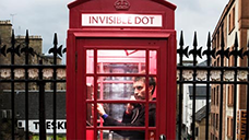 Andrew Dickson tries out Invisible Dot's telephone box.