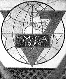 Floor inscription "YMCA", laid by Princess Helena Victoria on October 30, 1928 
