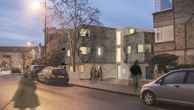 Located adjacent to an existing Peabody building, the building includes eight new dwellings, of which one is accessible.