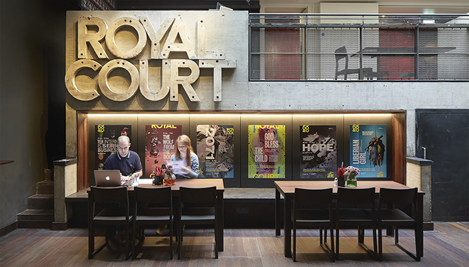 Lyndon Goode Architects, image of The Royal Court Theatre seating